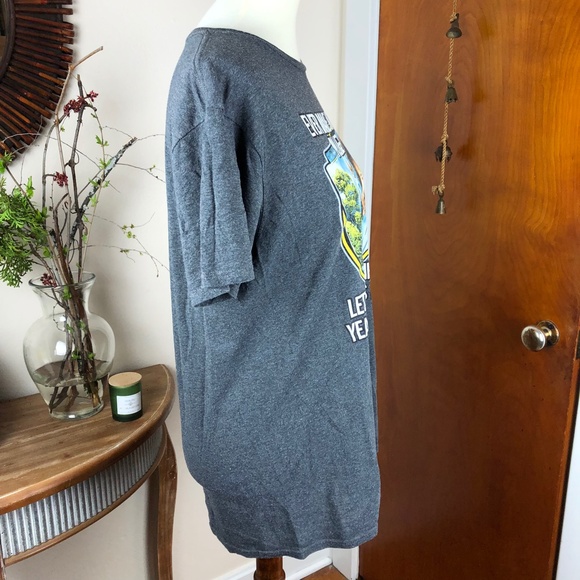 BOB ROSS Funny Graphic Tee Gray Size Large - Picture 4 of 7